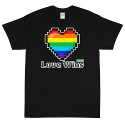 T-Shirt Gay Flag Love Wins