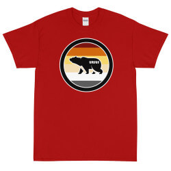Camiseta Bear in Circle Flag