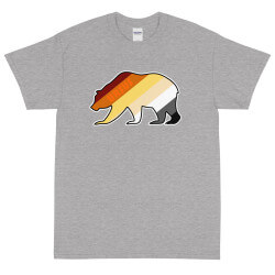 T-Shirt Silhouette Bear Flag